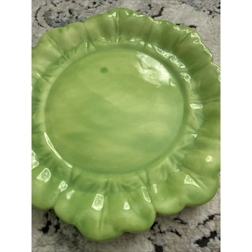 Vintage Holland Mold Cabbage Bowl With Underplate Saucer